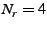 $ N_r=4$