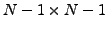 $ N-1\times
N-1$