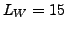 $ L_W=15$