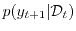 $\displaystyle p(y_{t+1}\vert {\cal D}_t)$