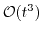 $ \mathcal{O}(t^3)$