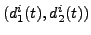 $ (d_1^i(t),d_2^i(t))$